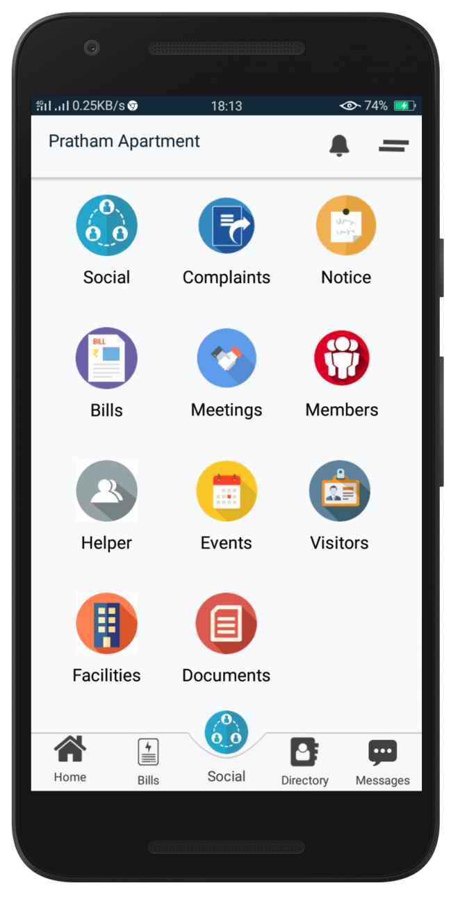 home screen
